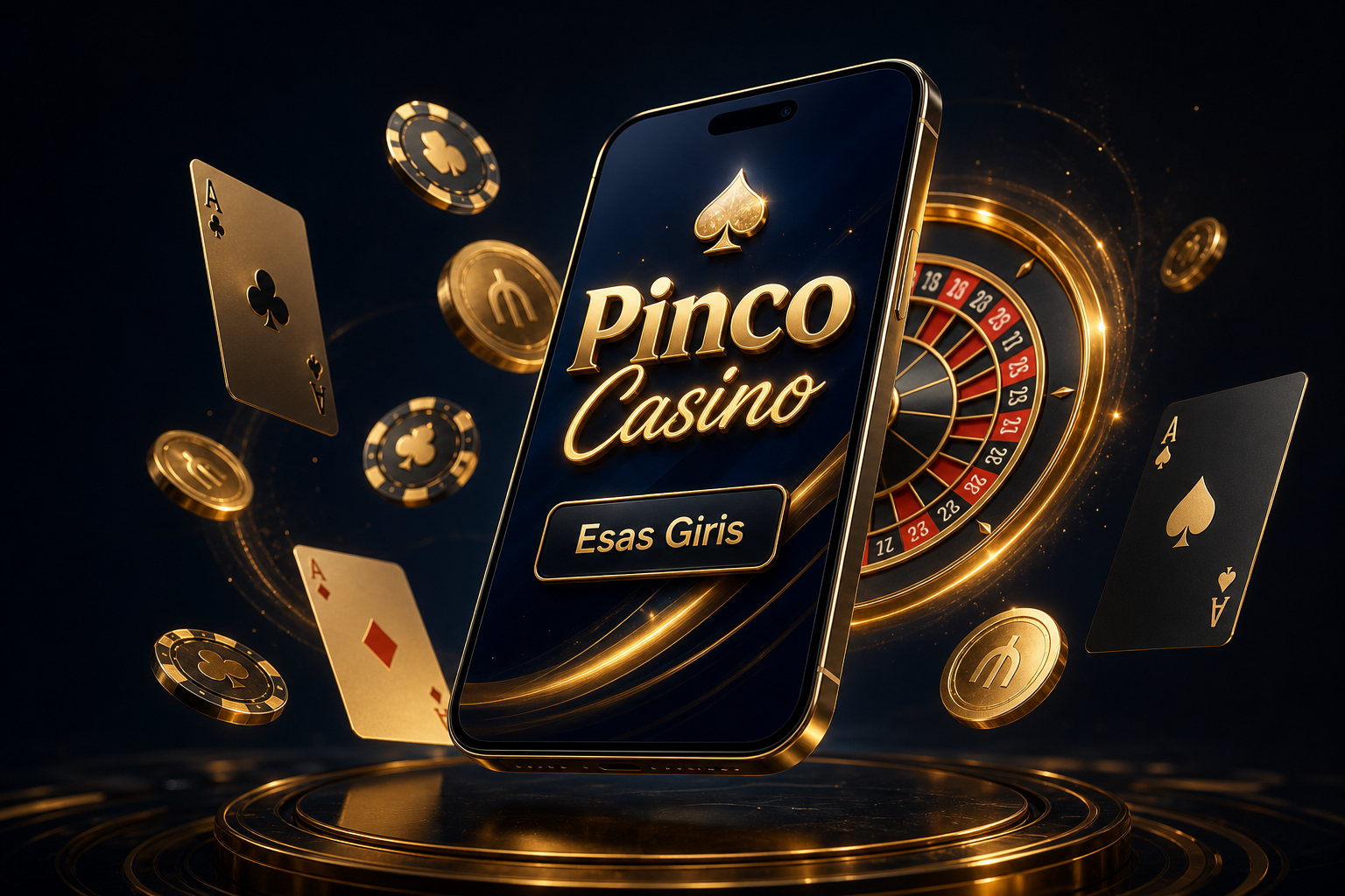 Pinco Casino əsas səhifəsinin interfeys nümunəsi
